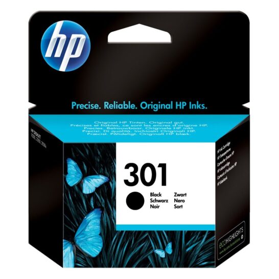 0003624 hp inkjet no301 black ch561ee hpch561ee