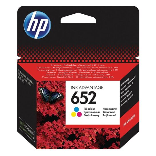 0003639 hp inkjet no652 tri colour f6v24ae hpf6v24ae