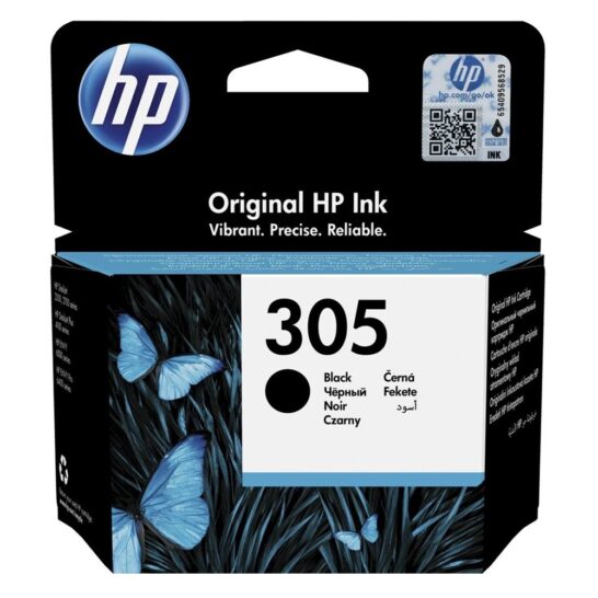 0025726 hp inkjet no305 black 3ym61ae hp3ym61ae 0